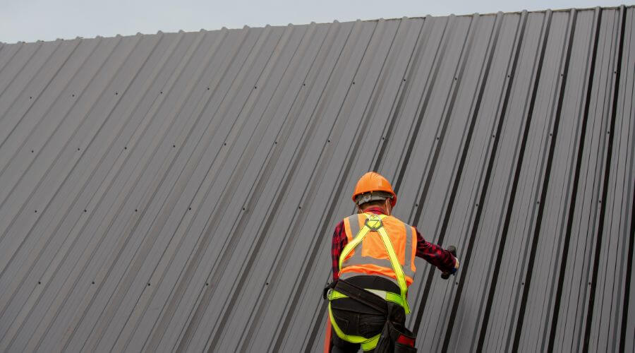 Professional metal roof installation services in New Auburn, WI